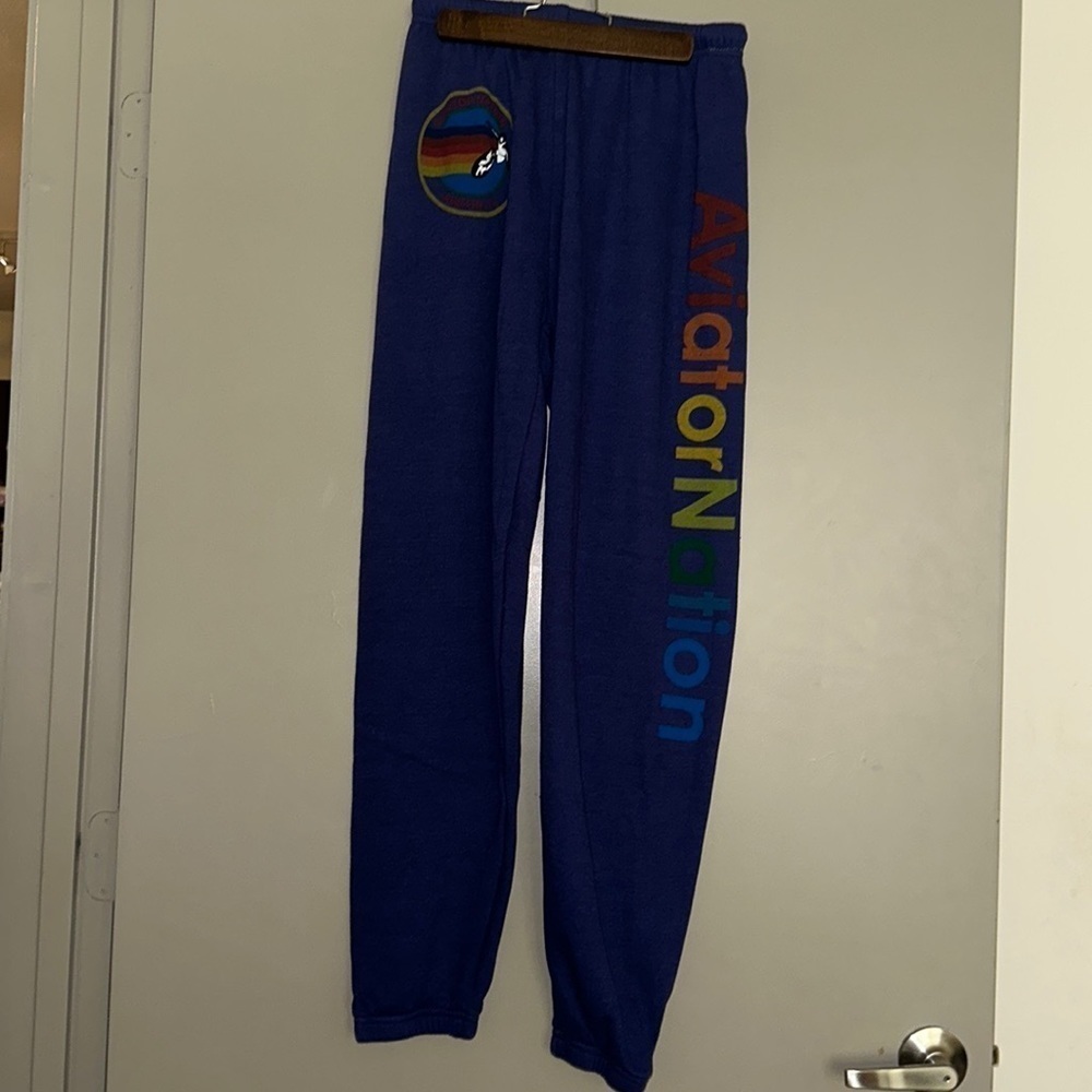 NWT‎ Aviator Nation Austin Women’s Sweatpants - Purple